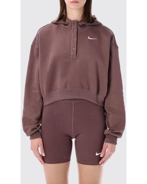 Nike Sudadera Phoenix Fleece De Mezcla De Algodón - Morado