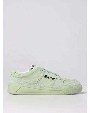 MSGM Acbc X Trainers In Leather And Repet - Green