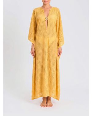 yellow beach dresses for women Yellow Sweetheart Sheath Pleated Long Prom Dresses With Slit Yellow / 18 main image 1