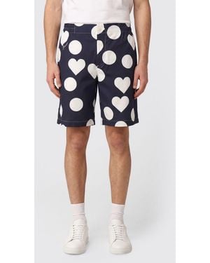 Jacquemus Printed Cotton Shorts - Blue