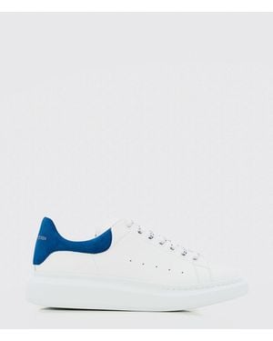 McQueen Oversized Leather Trainers - Blue