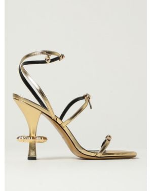 Marc Jacobs Ankle Strap High Heel Sandals - Metallic