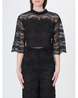 Twinset Lace Top - Black