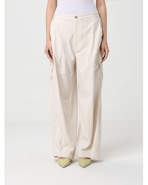 Pinko Cotton Cargo Trousers - Natural