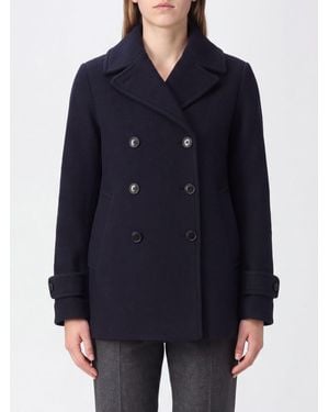 Aspesi Double-Breasted Peacoat - Blue
