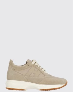 Hogan Interactive Suede Sneakers - White