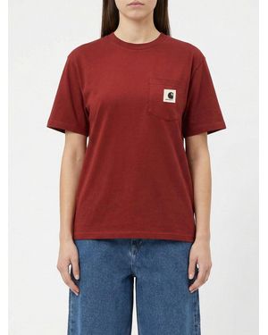 Carhartt Pocket Cotton T-Shirt - Red