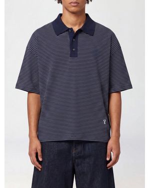 Ami Paris Relaxed Fit Polo Shirt - Blue