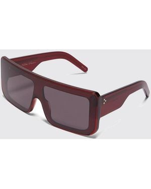 Rick Owens Rectangular Aviator Acetate Sunglasses - Pink