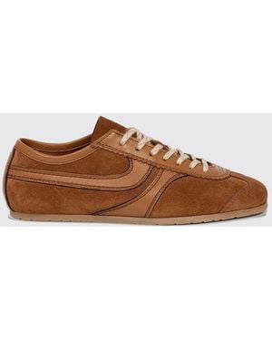 Dries Van Noten Leather Sneakers - Brown