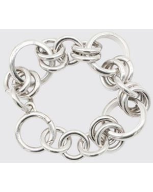 Celine Heritage Rhodium-Plated Brass Bracelet - White