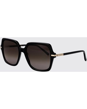 Ferragamo Gafas De Sol De Mariposa De Acetato Con Logotipo Lettering Y Lentes Oscuras - Blanco