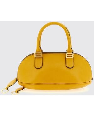 Balenciaga Bolso De Mano Bowling Bolero De Piel De Becerro Lisa - Amarillo
