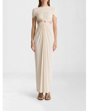 Alberta Ferretti Cut-Out Jersey Dress - White