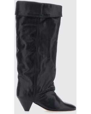 Isabel Marant Flat Ankle Boots - Black
