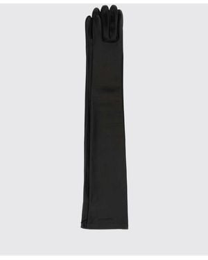 Balenciaga Long Leather Gloves - Black