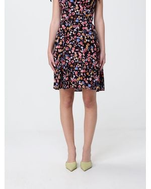 Mar De Margaritas Viscose Mini Skirt With Floral Print - Red