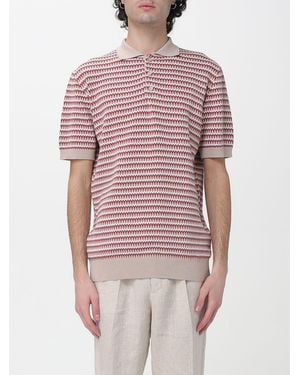 Manuel Ritz Knitted Polo Shirt - Red