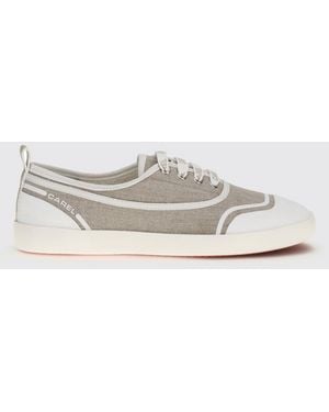 CAREL PARIS Sol Cotton Canvas Trainers - White