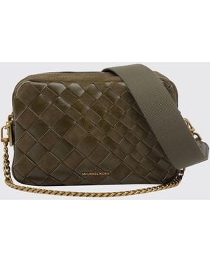 Michael Kors Bryant Woven Suede Mini Camera Bag - Green