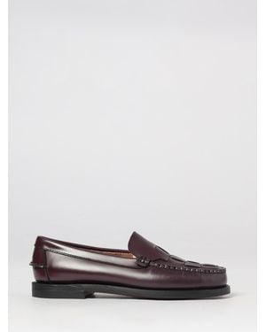 Sebago Frank Woven Calfskin Penny Loafers - White