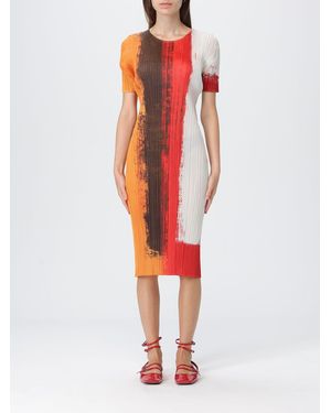 Pleats Please Issey Miyake Dress - Red