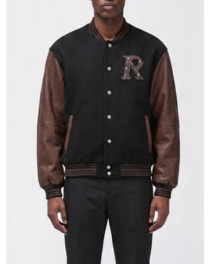 Represent Wool Bomber Jacket With Logo - Black