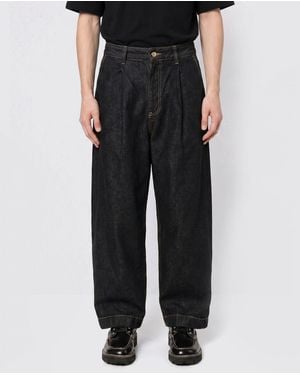 Studio Nicholson Denim Baggy Jeans - Black