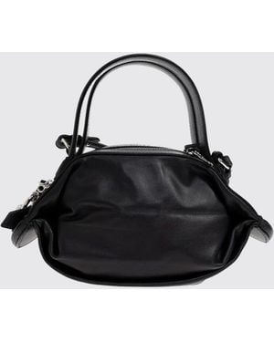 KENZO Kumo Mini Smooth Lambskin Leather Handbag With Double Handle - Black