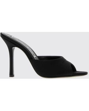 Alexander Wang Cher Neoprene High Heel Stiletto Mules - Black