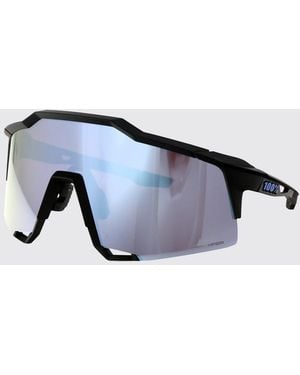 100% Acetate Shield Sunglasses With Polycarbonate Lenses - Blue
