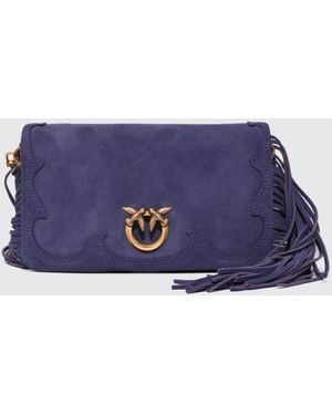 Pinko Love Bag Click Soft Horizontal Mini Pouch - Purple