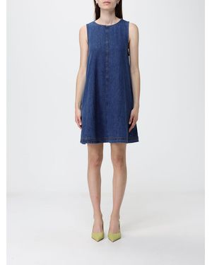 Tommy Hilfiger A-Line Off-The-Shoulder Mini Dress - Blue