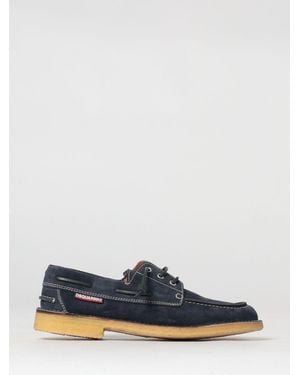 DSquared² Neoclassic Suede Boat Loafers - Blue