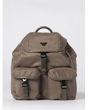 Emporio Armani Nylon Backpack - Brown