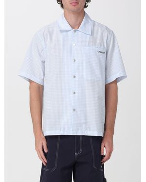 Carrera Short-Sleeve Cotton Bowling Shirt With Patch Pocket - White
