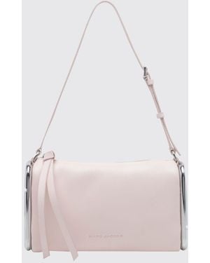 Marc Jacobs Small Scene Leather Crossbody Bag With Laminated Double J Logo - Pink
