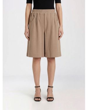 Brunello Cucinelli Cotton Shorts - Natural