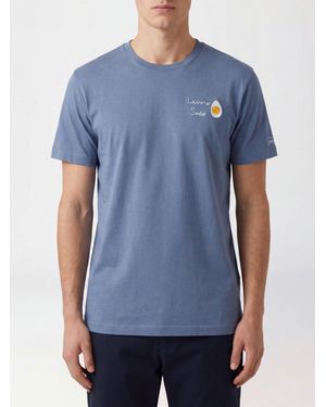 MC2 Saint Barth Cotton Crew Neck T-Shirt - Blue
