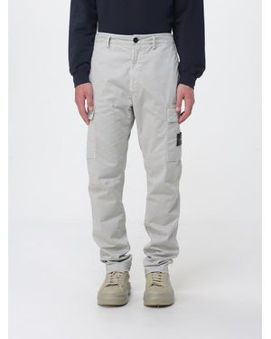 Stone Island Cotton Cargo Trousers - Grey