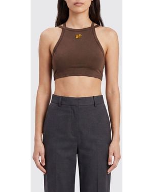 Blazé Milano Cropped Slim-Fit-Top Aus Stretch-Nylon Mit Überkreuzten Trägern - Schwarz