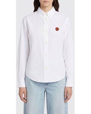 KENZO Classic Cotton Poplin Shirt - White