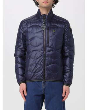 Blauer Padded Nylon Down Jacket - Blue