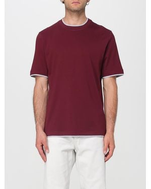 Brunello Cucinelli Camiseta Hombre - Rojo