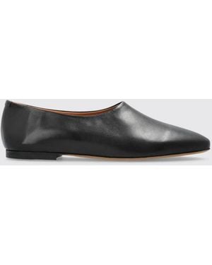 Jil Sander Bovine Leather Ballet Flats With Round Toe And Minimal Design - White