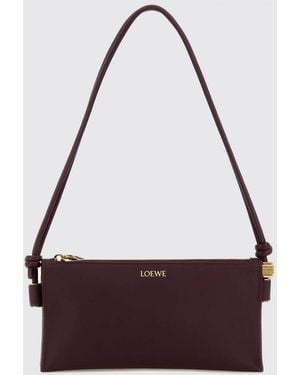 Loewe Joya Nappa Pouch - Purple