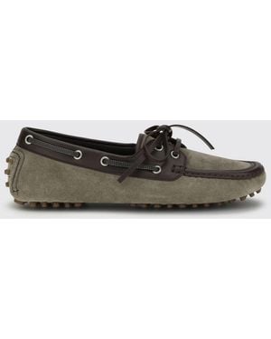 Brunello Cucinelli Suede Driver Loafers By - Multicolour