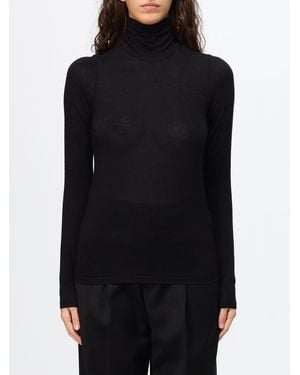 Tela Cashmere And Virgin Wool-Blend Turtleneck Jumper With A Slim Fit - Black