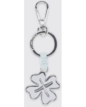 Coccinelle Four Leaf Clover Keychain - White