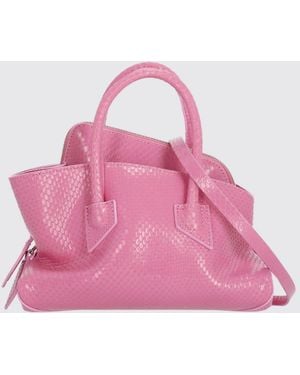 The Attico La Passeggiata Python Print Leather Bag - Pink